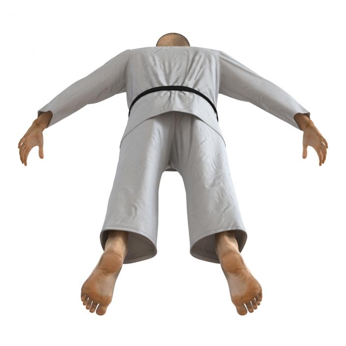 Japanese Karate Fighter with Fur 3D