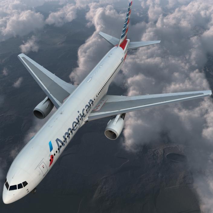 Boeing 767-300 American Airlines 3D