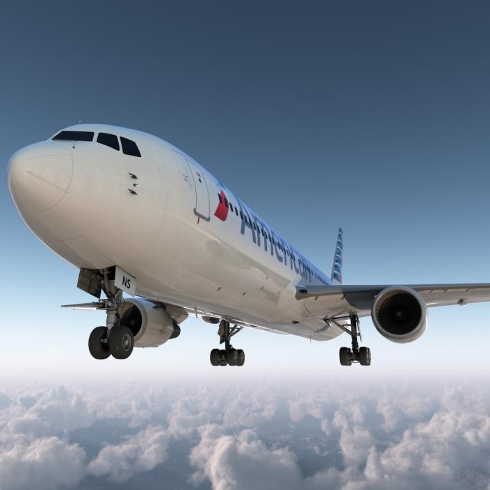 Boeing 767-300 American Airlines 3D