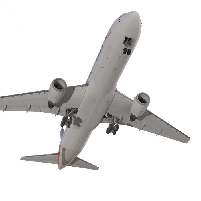 Boeing 767-300 American Airlines Rigged 3D model