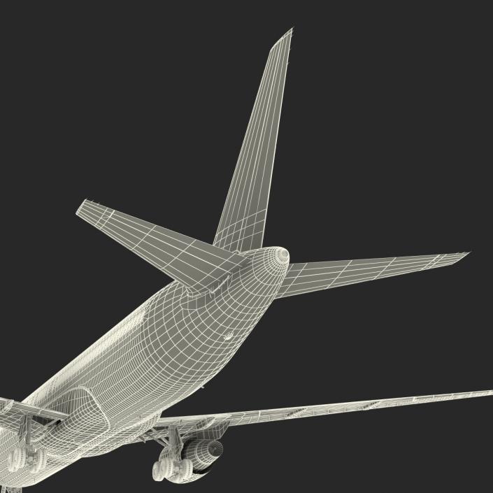 Boeing 767-300 American Airlines Rigged 3D model