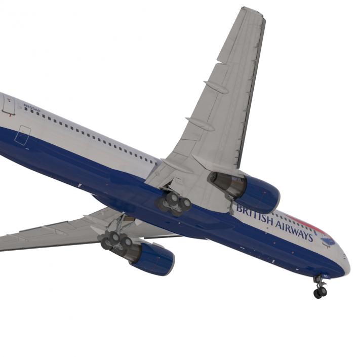 Boeing 767-300 British Airways Rigged 3D