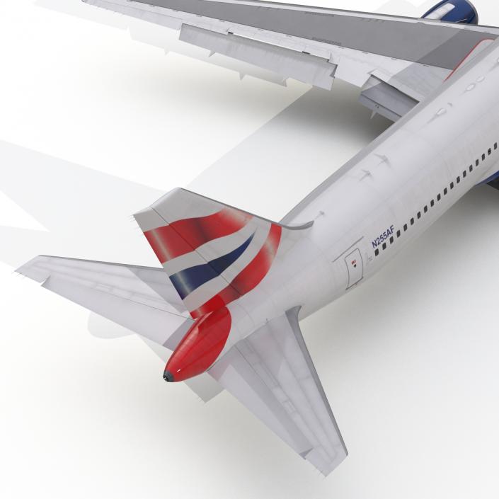 Boeing 767-300 British Airways Rigged 3D