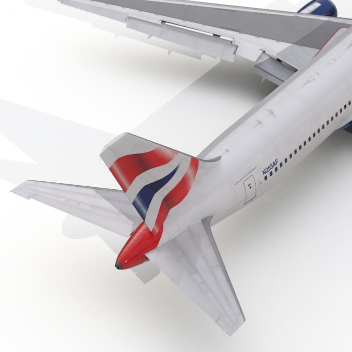 Boeing 767-300 British Airways Rigged 3D