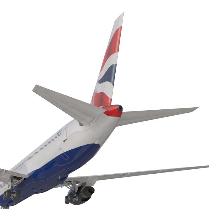 Boeing 767-300 British Airways Rigged 3D