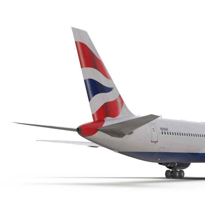 Boeing 767-300 British Airways Rigged 3D