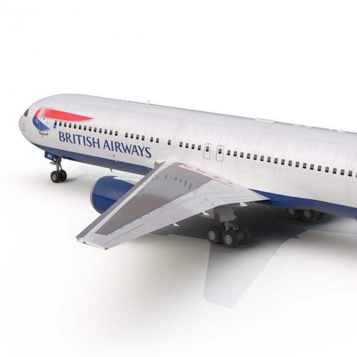 Boeing 767-300 British Airways Rigged 3D