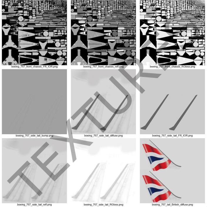 Boeing 767-300 British Airways Rigged 3D