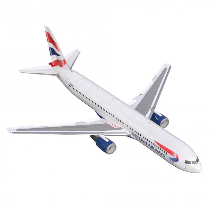 Boeing 767-300 British Airways Rigged 3D