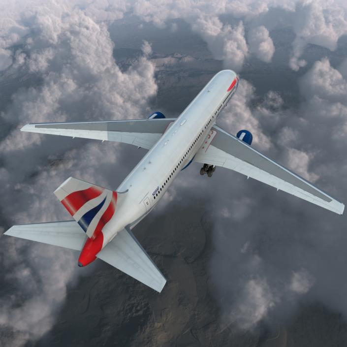 Boeing 767-300 British Airways Rigged 3D