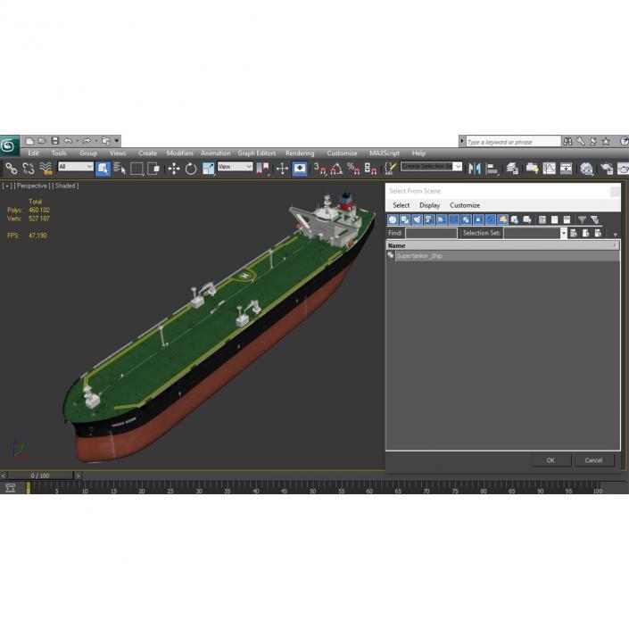 3D Supertanker Ship