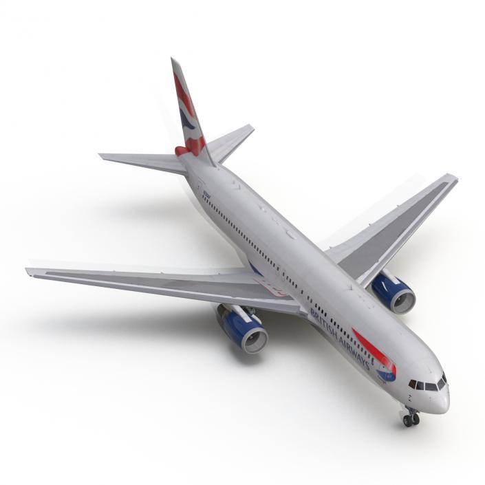 Boeing 767-300 British Airways Rigged 3D