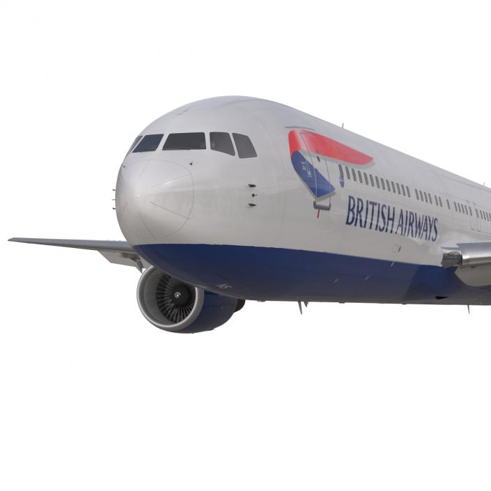 Boeing 767-300 British Airways Rigged 3D