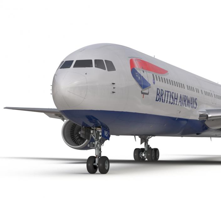 Boeing 767-300 British Airways Rigged 3D