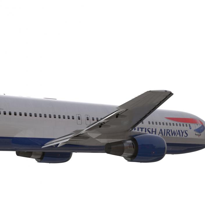 Boeing 767-300 British Airways Rigged 3D