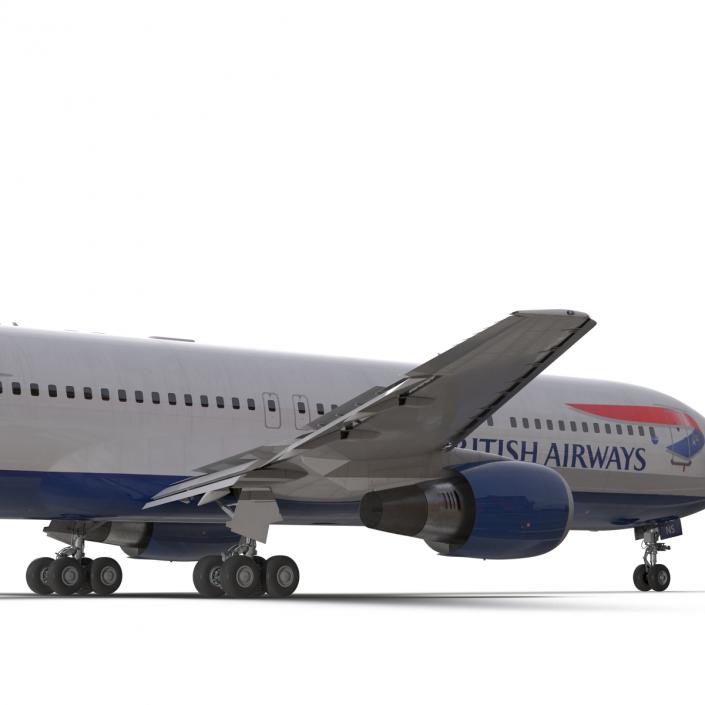 Boeing 767-300 British Airways Rigged 3D