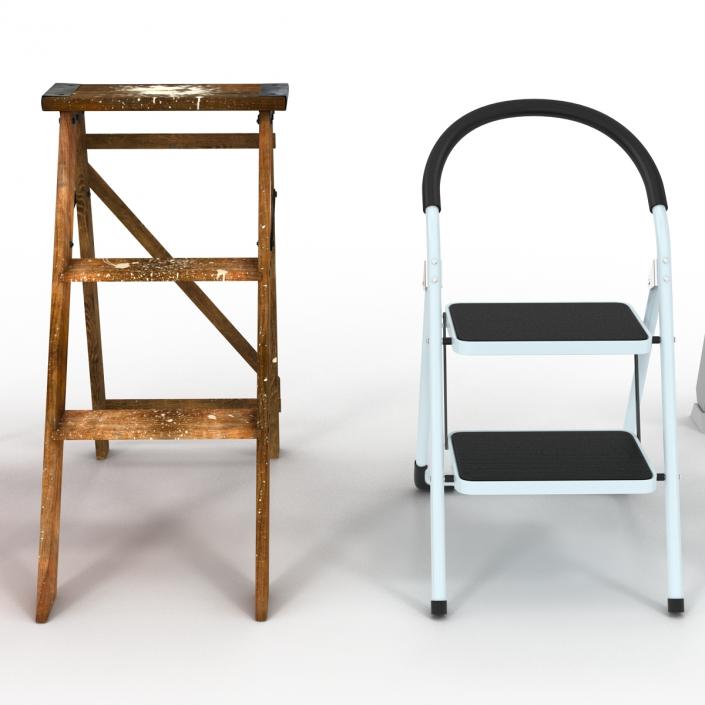 3D Step Ladders 3D Models Collection model