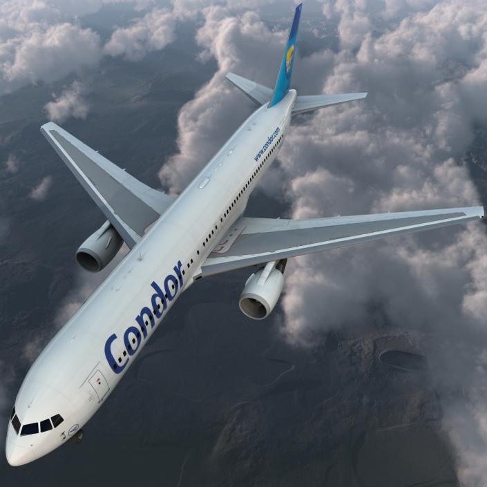 Boeing 767-300 Condor Flugdienst Rigged 3D model