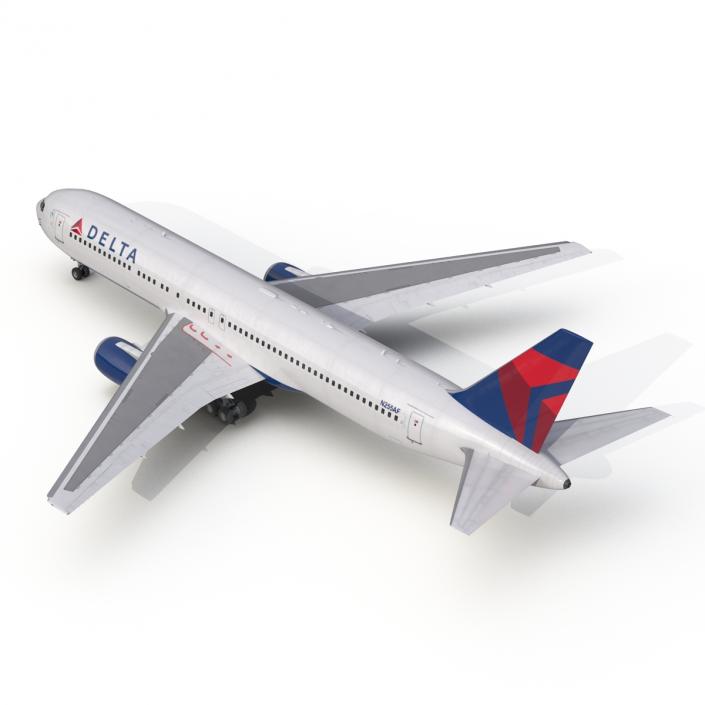 Boeing 767-300 Delta Air Lines Rigged 3D