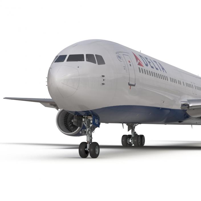 Boeing 767-300 Delta Air Lines Rigged 3D