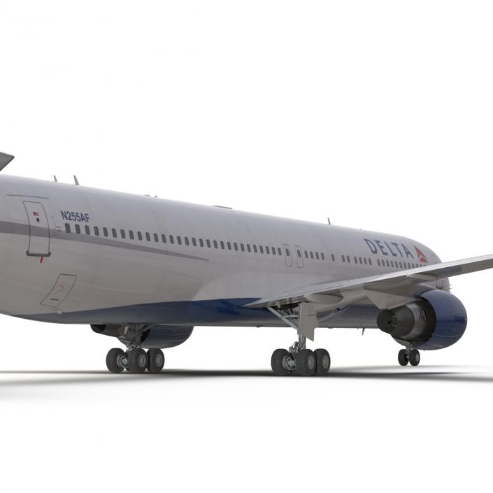 Boeing 767-300 Delta Air Lines Rigged 3D