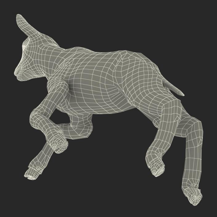 3D model Lamb Pose 3 with Fur