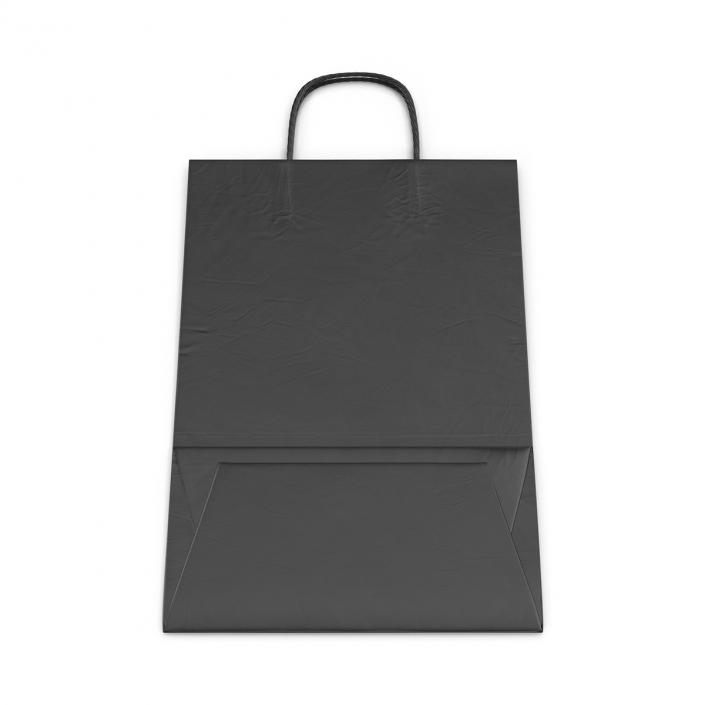 3D model To Go Bag with Handles Black Folded