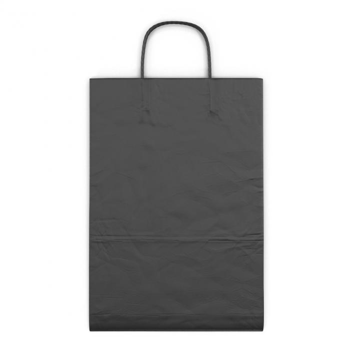 3D model To Go Bag with Handles Black Folded