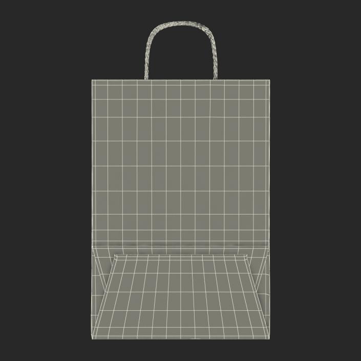 3D model To Go Bag with Handles Black Folded