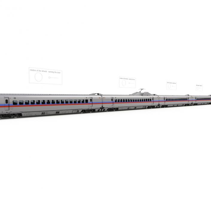 3D Speed Train Generic Rigged