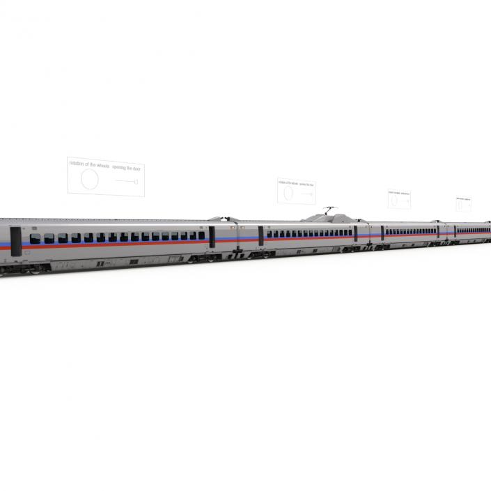 3D Speed Train Generic Rigged