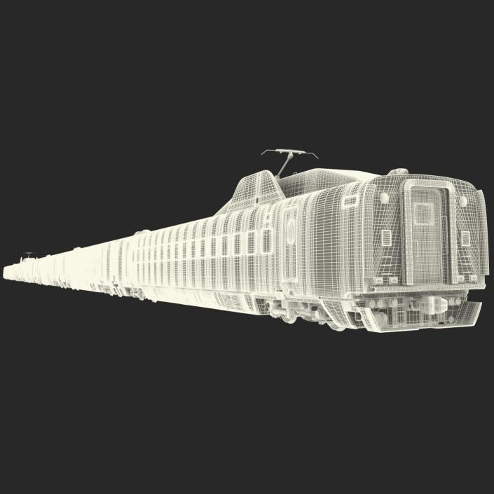 3D Speed Train Generic Rigged