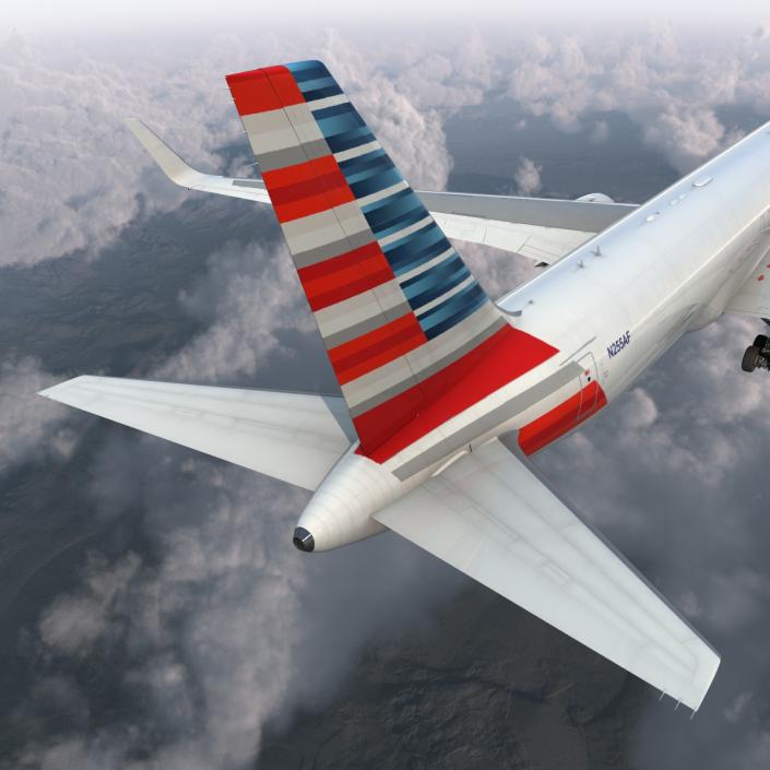 3D model Boeing 767-300F American Airlines Rigged