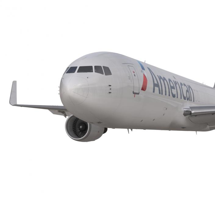 3D model Boeing 767-300F American Airlines Rigged