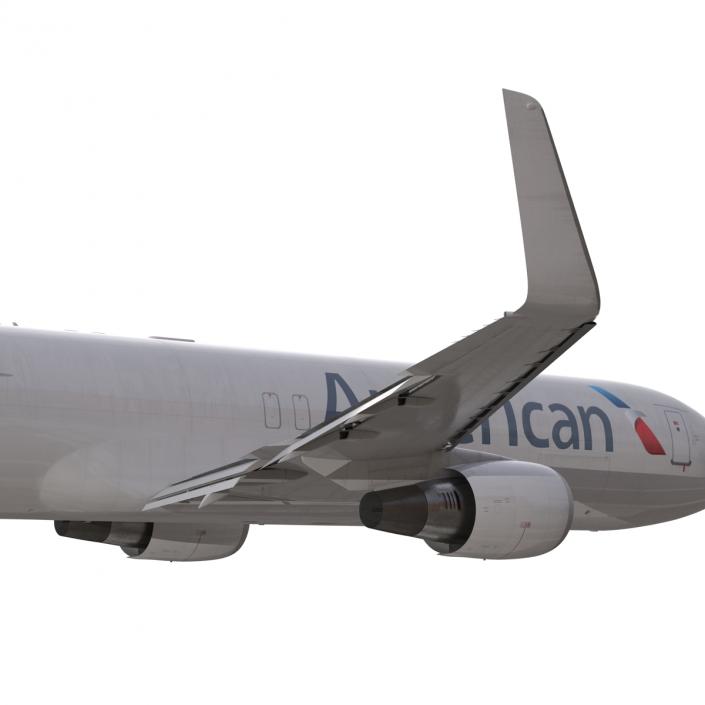 3D model Boeing 767-300F American Airlines Rigged