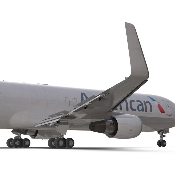 3D model Boeing 767-300F American Airlines Rigged