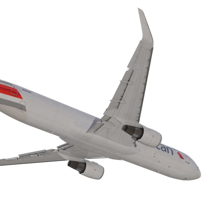 3D model Boeing 767-300F American Airlines Rigged