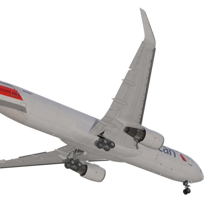 3D model Boeing 767-300F American Airlines Rigged