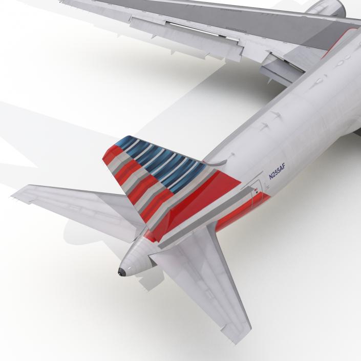 3D model Boeing 767-300F American Airlines Rigged