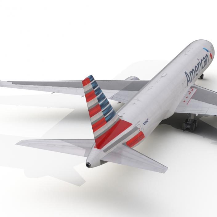 3D model Boeing 767-300F American Airlines Rigged