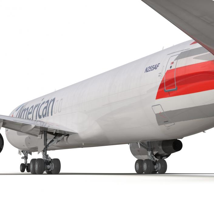 3D model Boeing 767-300F American Airlines Rigged