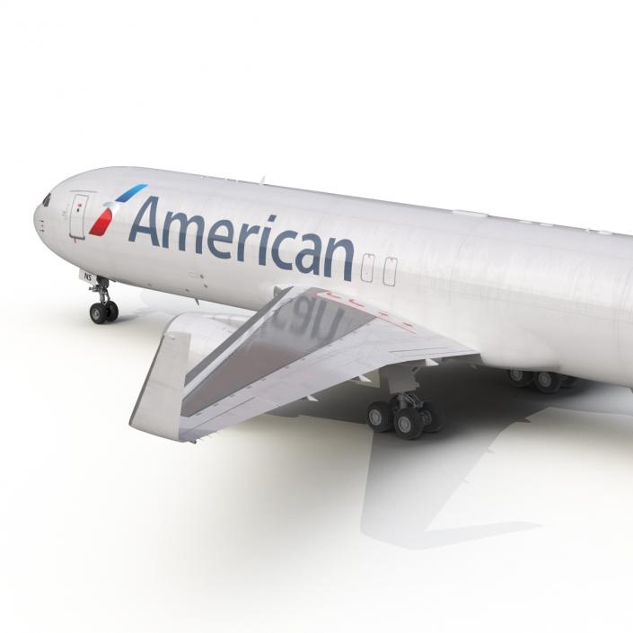 3D model Boeing 767-300F American Airlines Rigged