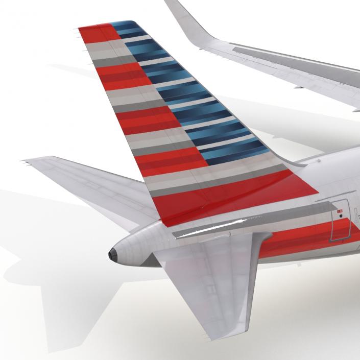 3D model Boeing 767-300F American Airlines Rigged