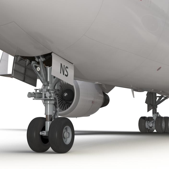 3D model Boeing 767-300F American Airlines Rigged