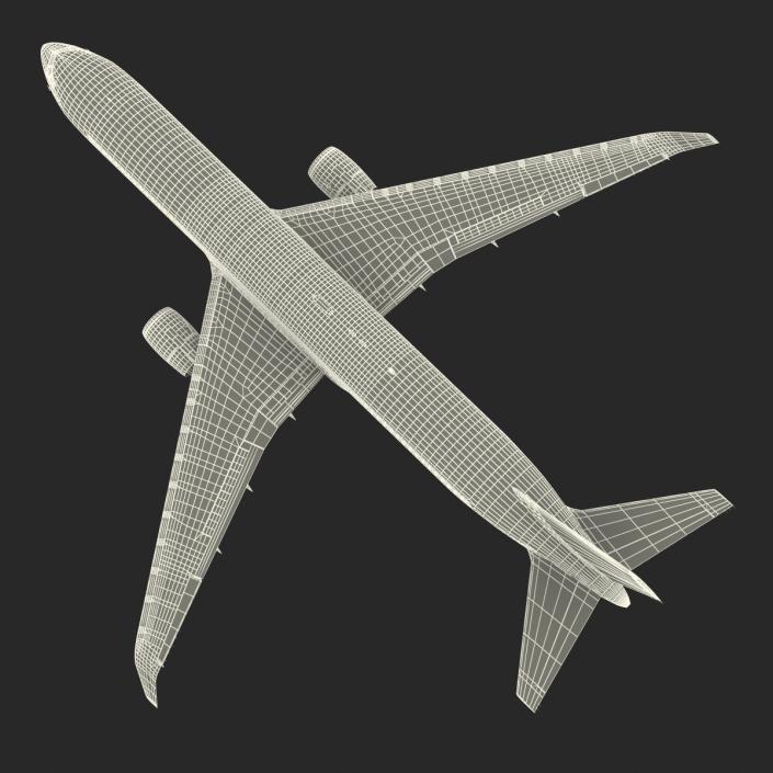 3D model Boeing 767-300F American Airlines Rigged