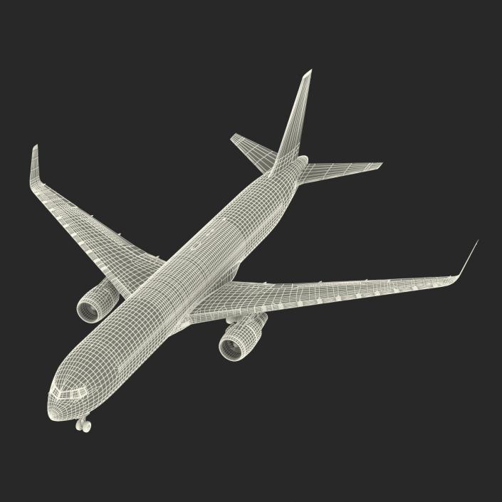 3D model Boeing 767-300F American Airlines Rigged