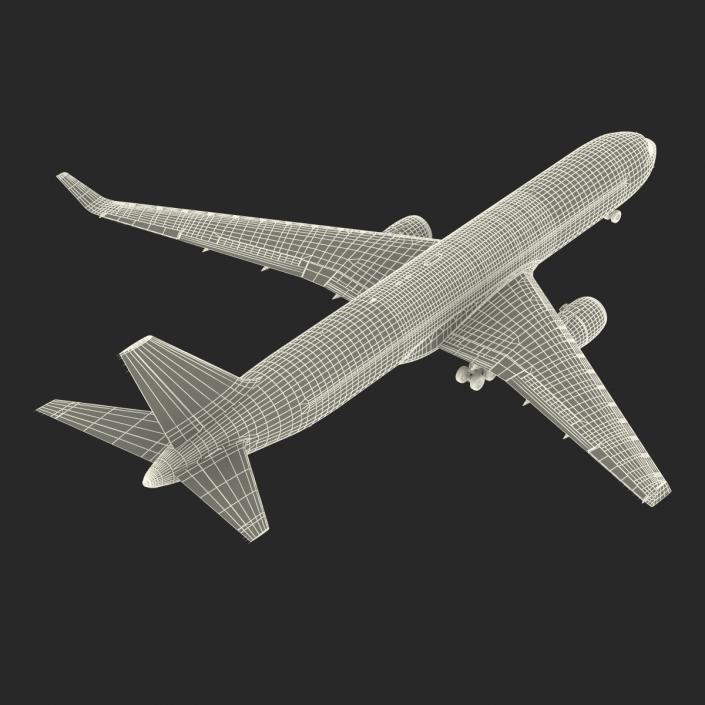 3D model Boeing 767-300F American Airlines Rigged