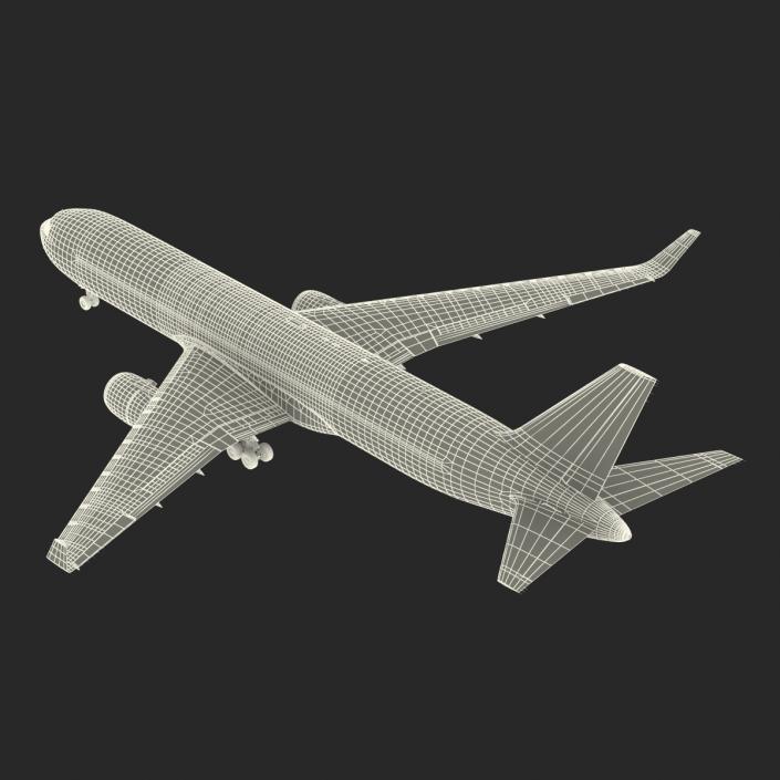 3D model Boeing 767-300F American Airlines Rigged