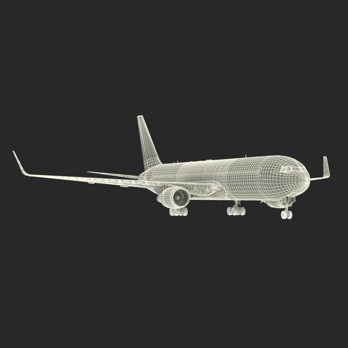 3D model Boeing 767-300F American Airlines Rigged