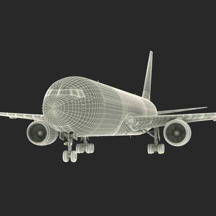 3D model Boeing 767-300F American Airlines Rigged